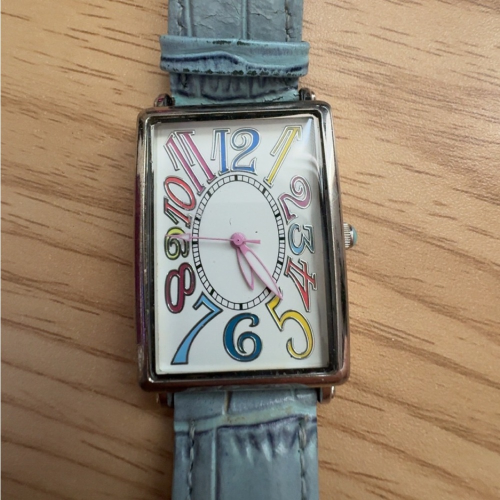 Funky Retro Watch w/ Color Numbers – Japan Movt – Needs Battery